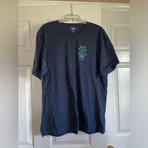 Mens IZOD Graphic Navy T-Shirt